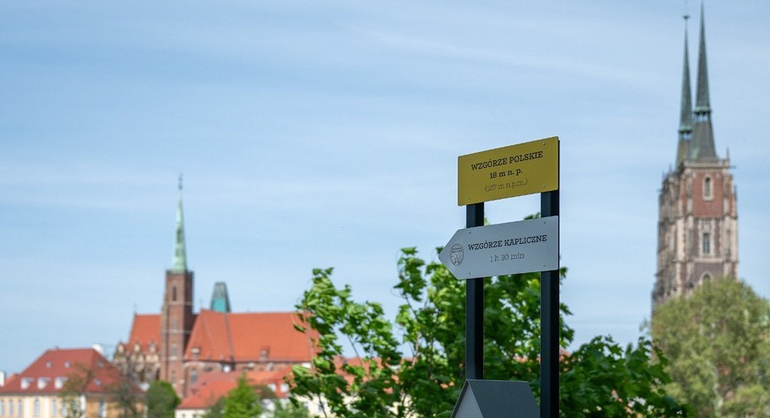 Koronę GÓRek Wrocławia można rozpocząć od Wzgórza Polskiego z widokiem na Ostrów Tumski