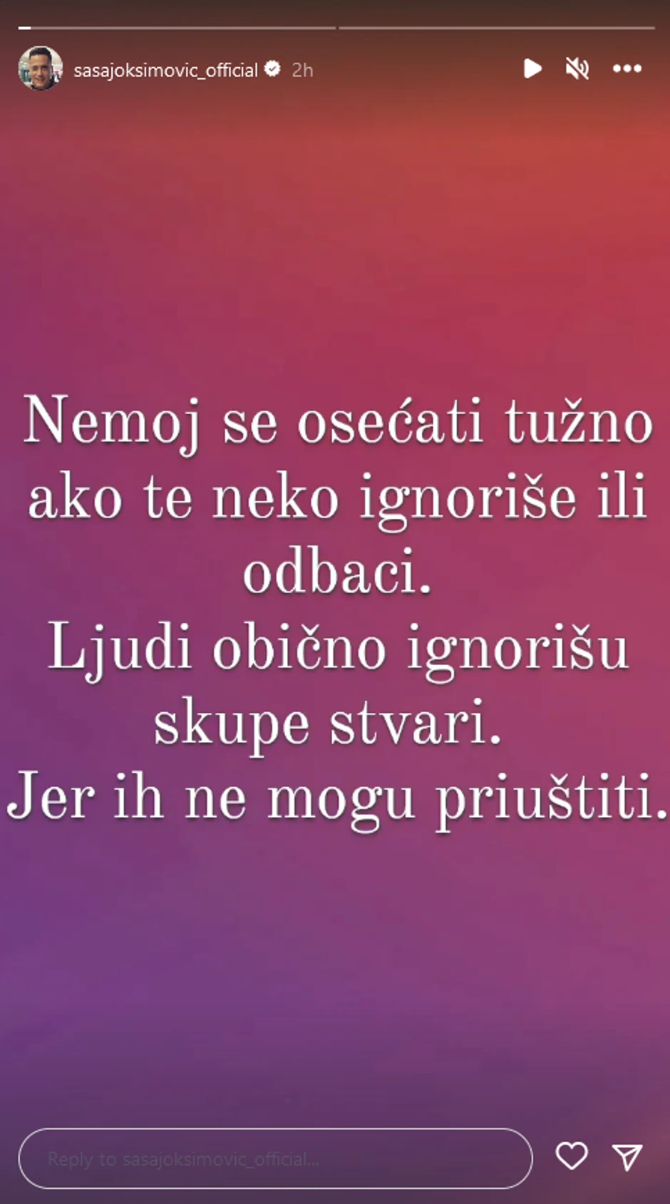 Oglasio se Saša Joksimović