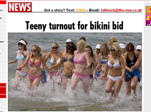 Tak skończyło się bicie rekordu w bikini