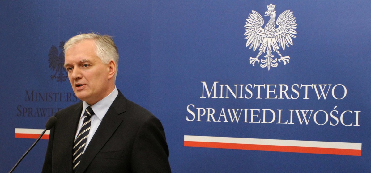 Zdymisjonowany minister Jarosław Gowin