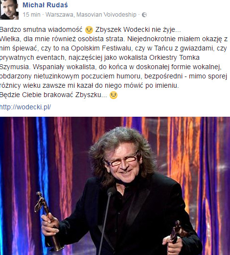 Michał Rudaś na Facebooku