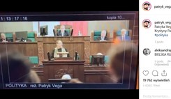 Patryk Vega pokazał fragment filmu 'Polityka' z dedykacją dla Krystyny Pawłowicz. Burza w mediach społecznościowych [WIDEO]
