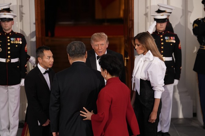 Melanija i Donald Tramp sa predsednikom i prvom damom Kine