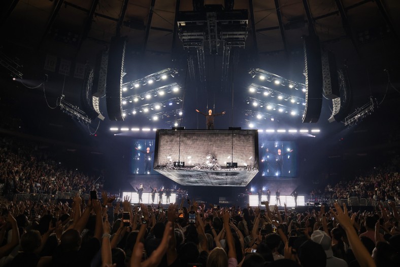 Una foto promocional, no del concierto en Polonia.