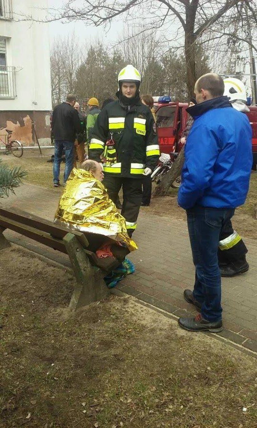 37-latek podpalił blok z mieszkańcami