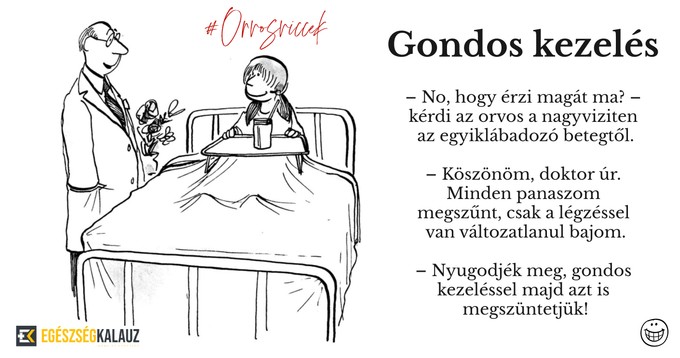 Orvos viccek, napi mosoly: gondos kezelés