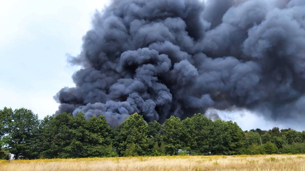 Pożar w Żółwinie