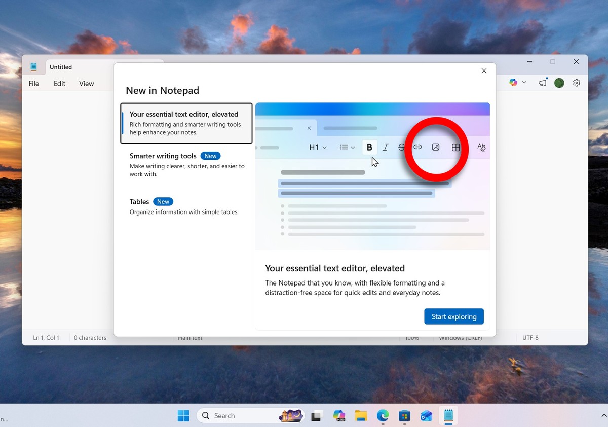 Zdjęcia i obrazy w Notatniku. Nikt nie prosił, Microsoft daje [OPINIA]
