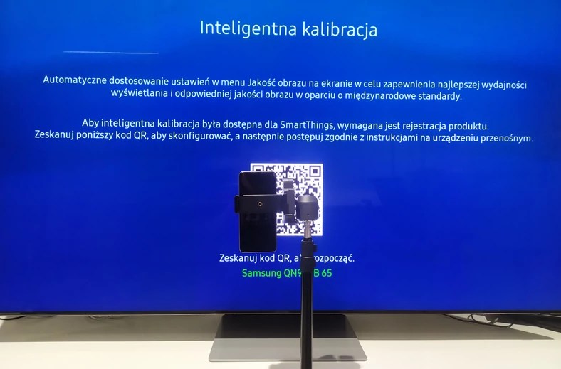 Kalibracja telewizora Samsung za pomocą smartfona