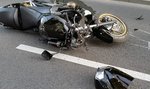 Horror na drodze! Motocyklista cudem przeżył!