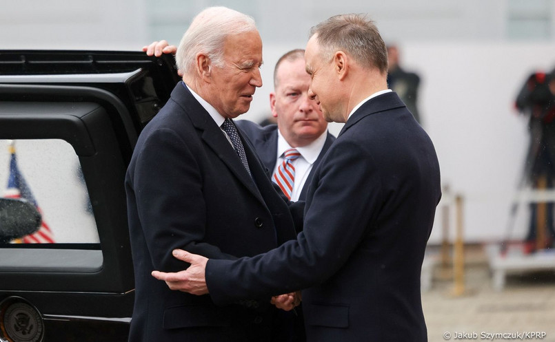 Joe Biden i Andrzej Duda