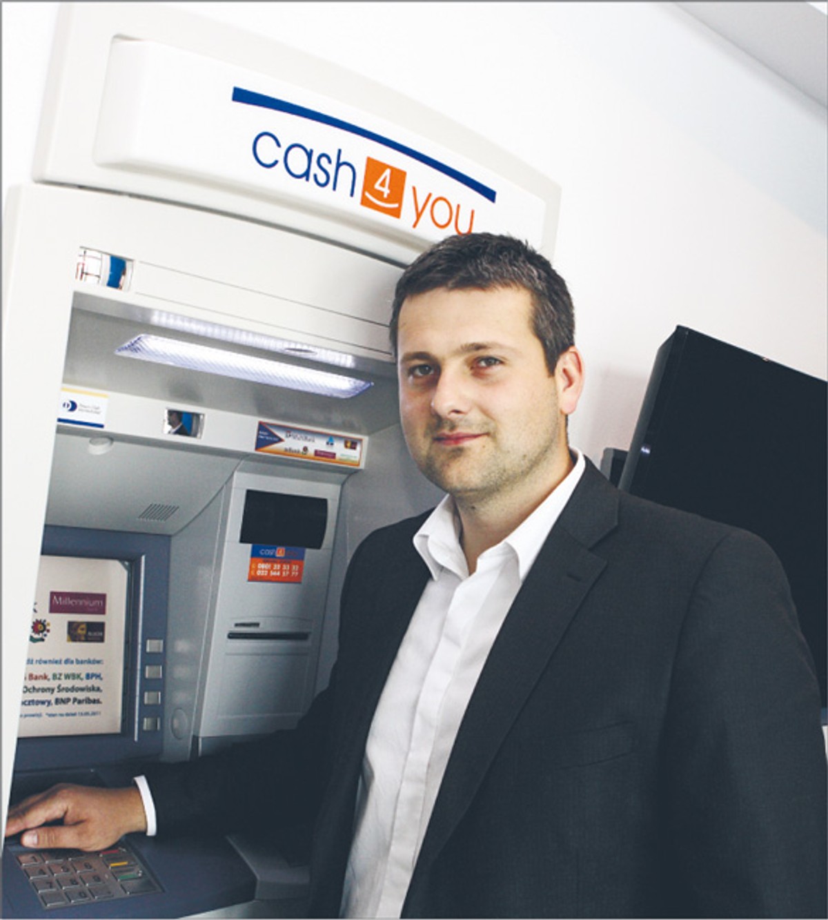 Piotr Kawczyński, dyrektor ds. rozwoju sieci bankomatów w Diebold Poland Fot. Wojciech Górski