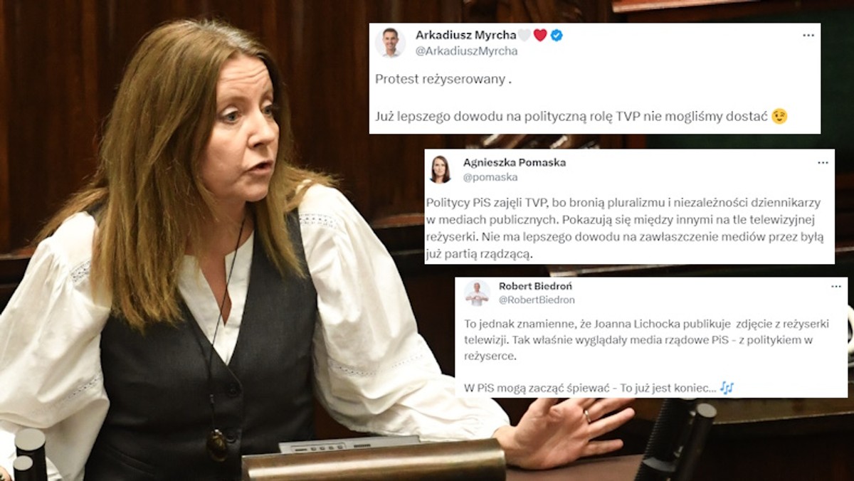 Politycy krytykują obecność posłanki PiS w reżyserce TVP. "Nie ma lepszego dowodu"