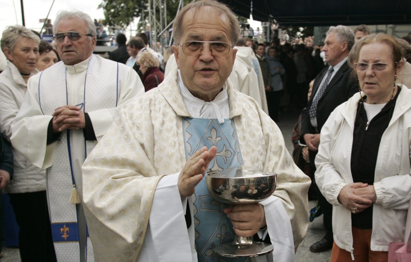 Ojciec Tadeusz Rydzyk w Częstochowie na XV Pielgrzymce Rodziny Radia Maryja na Jasnej Górze. Fot. Wojciech Jargilo/Newspix.pl