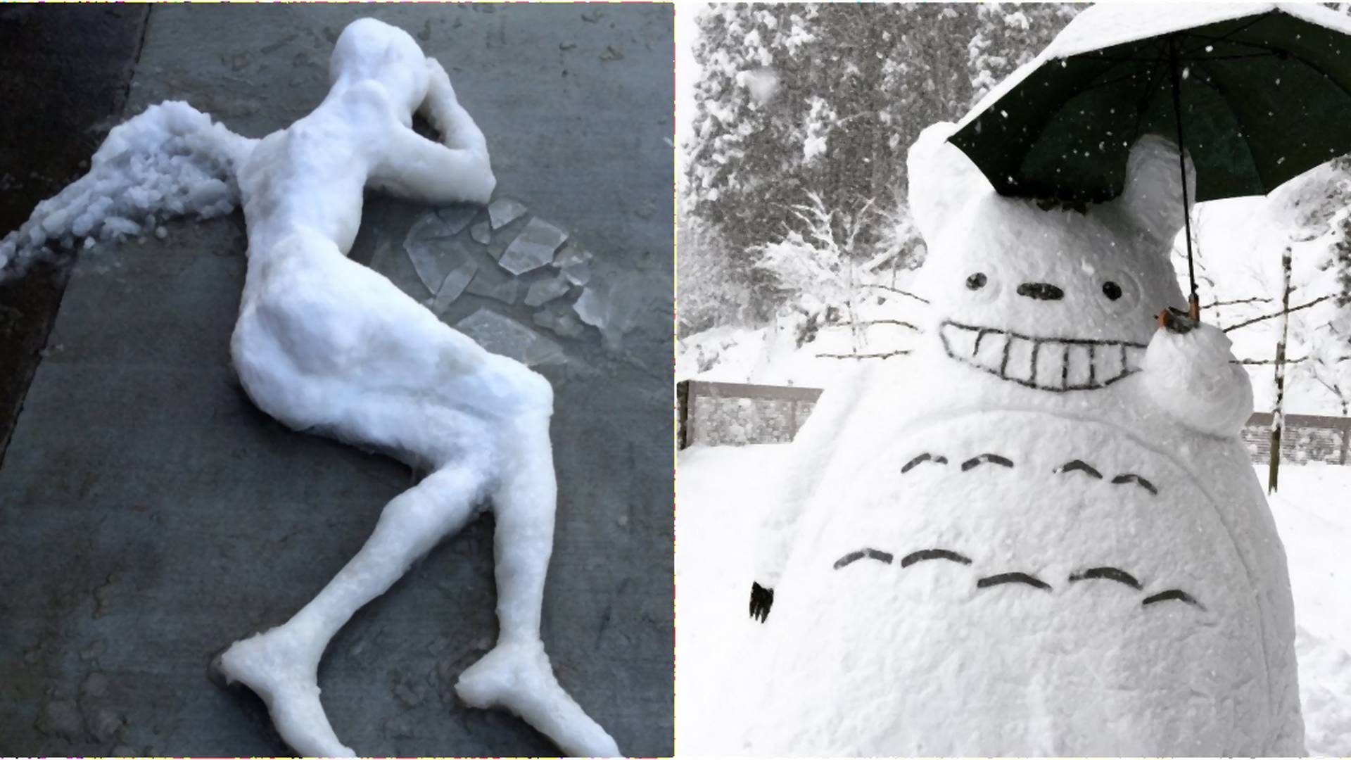 Ľudia v Japonsku sa tešia zo snehu: Takéto kreatívne sochy z neho vytvorili