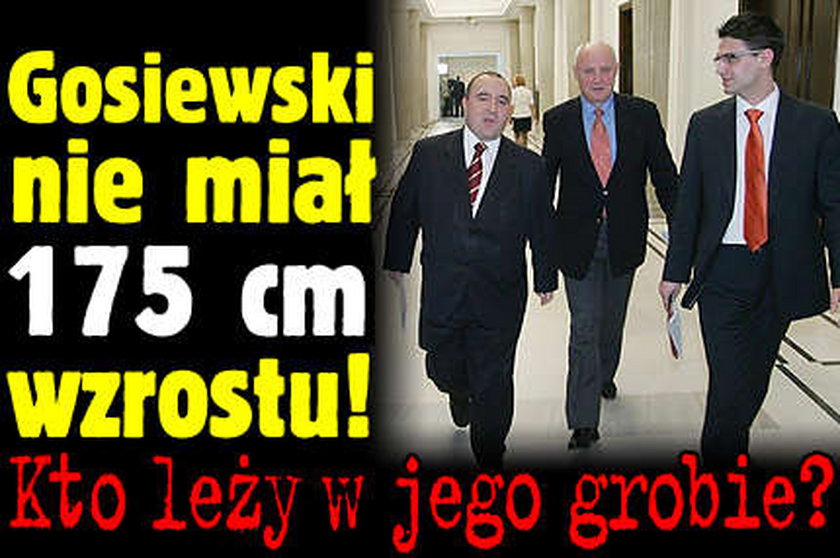 Gosiewski nie miał 175 cm wzrostu! Kto leży w jego grobie?