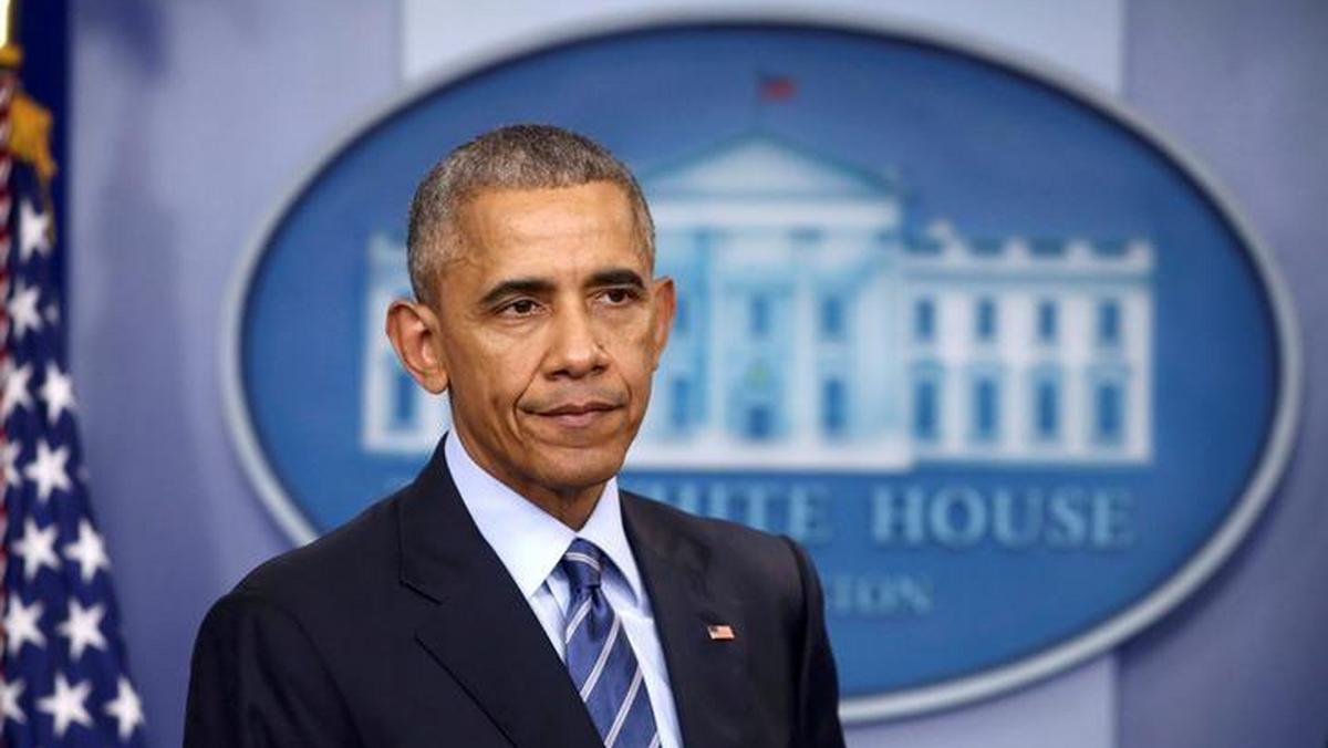 U.S. President Barack Obama participates in his last news conference of the year at the White House 