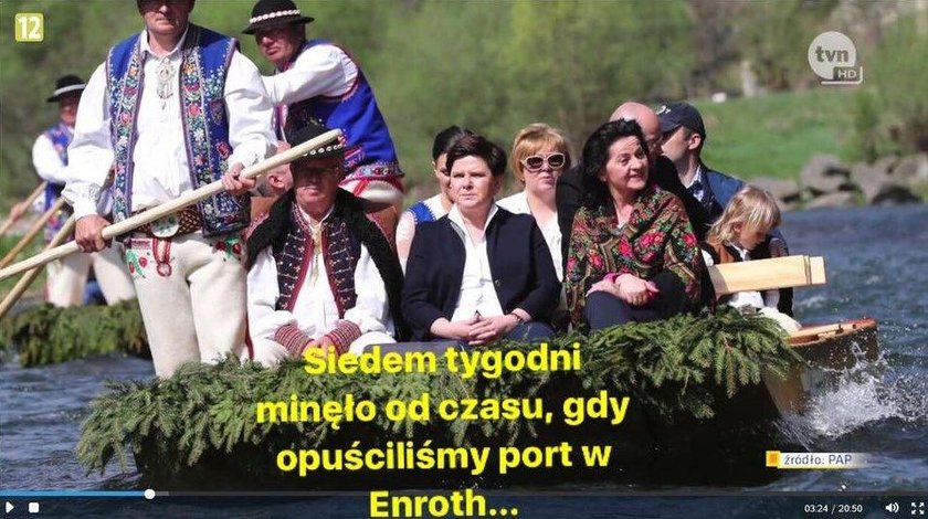 Beata Szydło popłynęła - memy