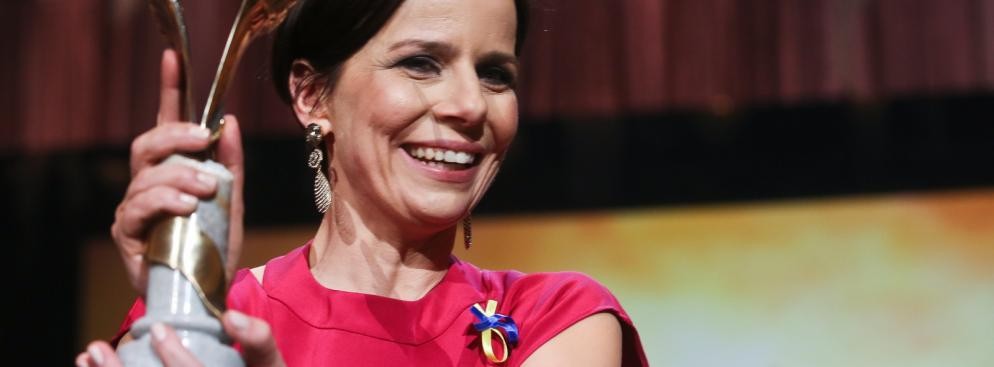 Agata Kulesza odebrała nagrodę w kategorii Najlepsza Główna Rola Kobieca za rolę w filmie 