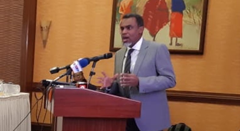 DPP Noordin Haji speaking during a consultative forum with religious leaders (Twitter)