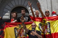 Spanish Far Right Supporters Gather Against The Removal of Franco's Remains From The Valley of Falle