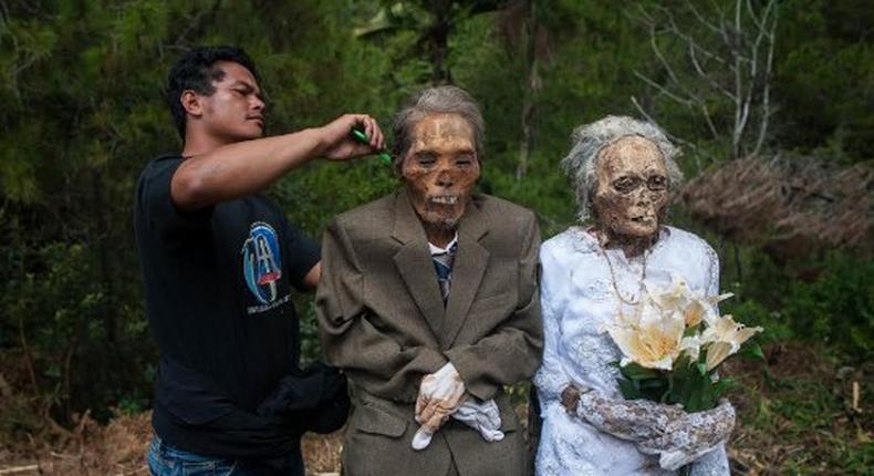 Villagers give dead relatives make overs