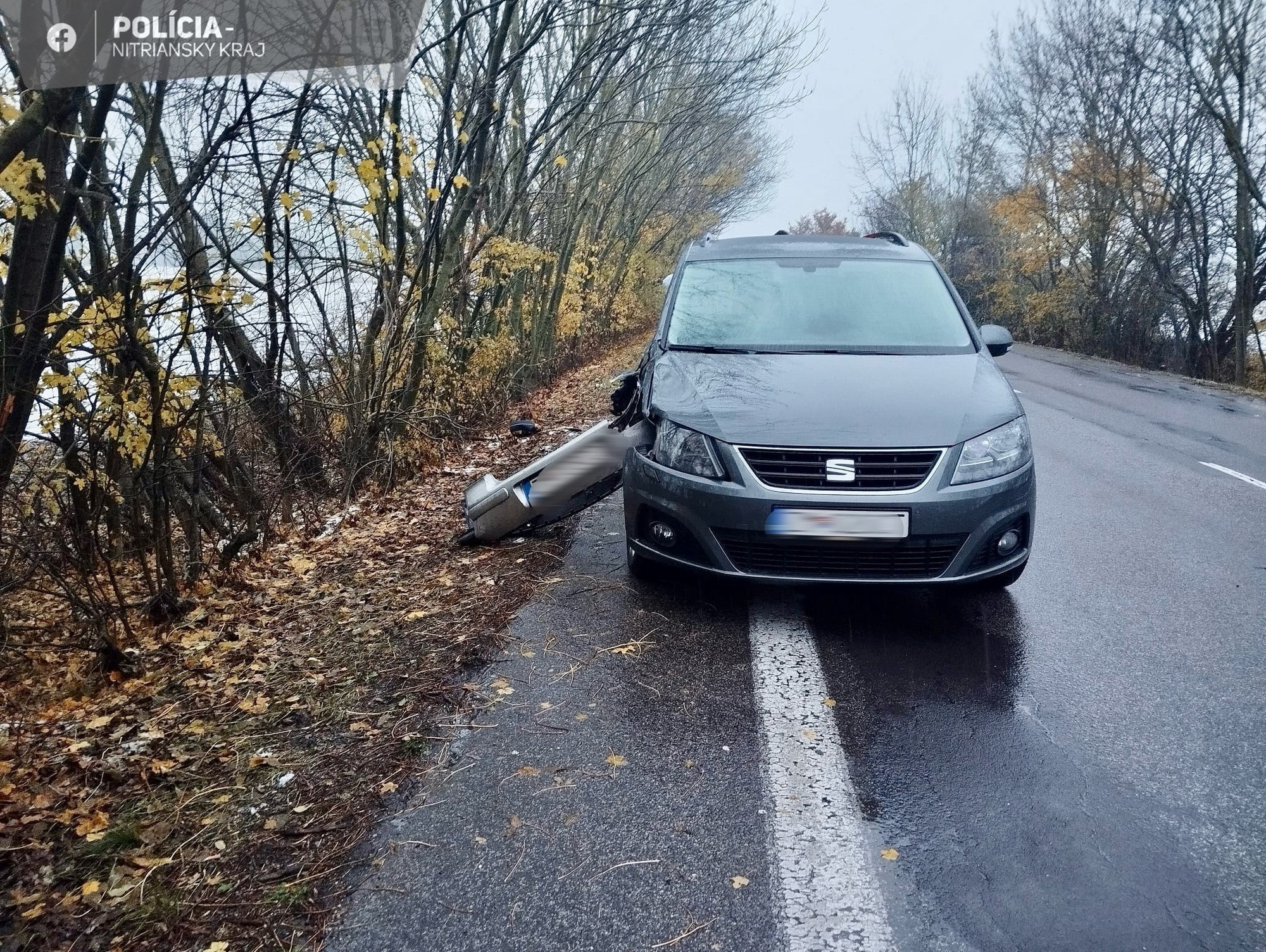 Pri dopravnej nehode pri obci Jelenec zomrela 18-ročná spolujazdkyňa.