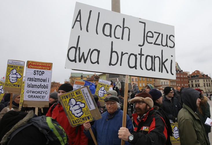 Warszawa demonstracja przeciwko rasizmowi