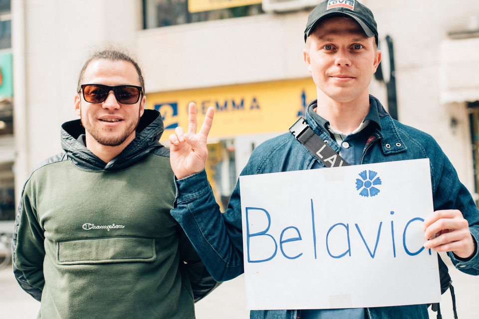 "Dekolt dla Białorusi". Protest w Warszawie