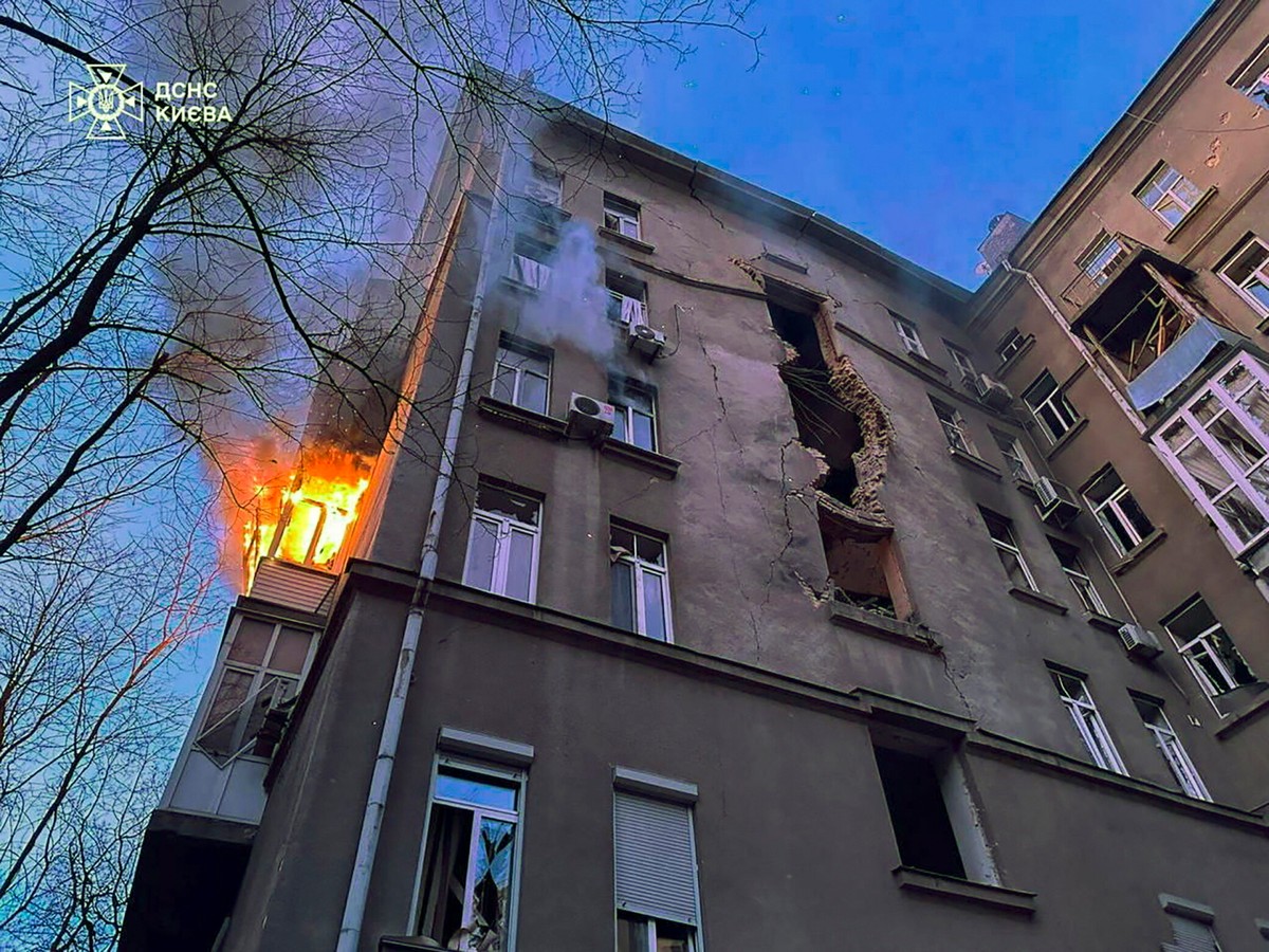 Atak dronów na Kijów