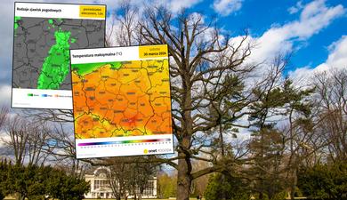 W Wielkanoc temperatura zbliży się do historycznego rekordu. Na koniec przyjdą ulewy i burze