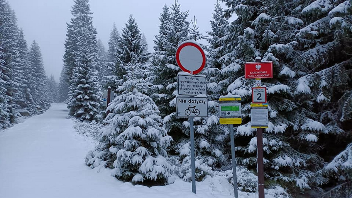 Zima w Karkonoszach. Śnieg i lód na karkonoskich szlakach