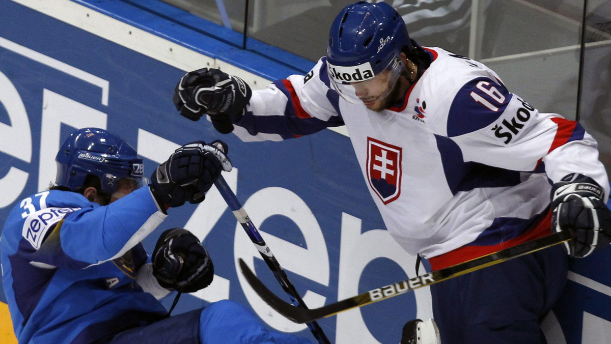 Słowacja pokonała Kazachstan 5:1 (1:0, 2:0, 2:1) w ostatnim meczu grupy A hokejowych mistrzostw świata elity W Niemczech.