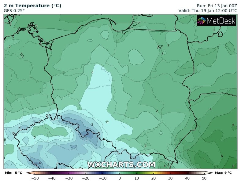 Druga połowa tygodnia chłodniejsza, miejscami nawet z całodobowym mrozem