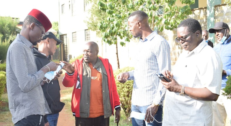 MPs Didmus Barasa, Samson Cherargei, Nelson Koech and Wilson Kogo after arrest in Matungu constituency