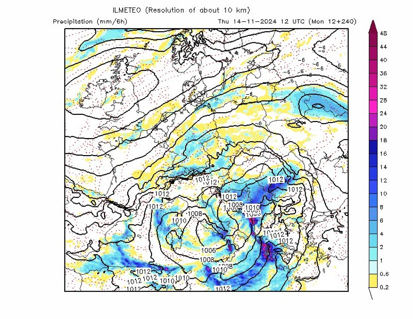 Padavine, 14. novembar