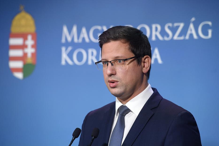 Gulyás Gergely Miniszterelnökséget vezető miniszter / Fotó: MTI/Kovács Tamás