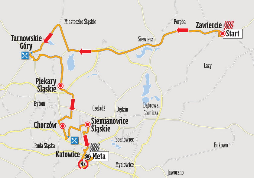 Katowice. Kolarze Tour de Pologne przyjadą do Katowic 4 sieprnia 2015 roku 