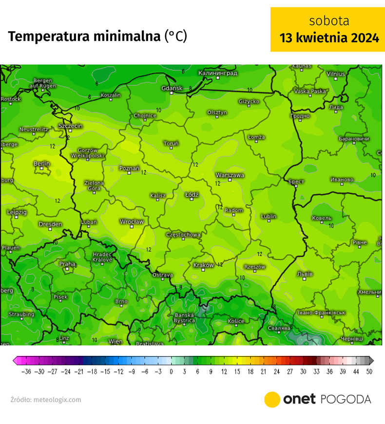 To będzie ciepła noc