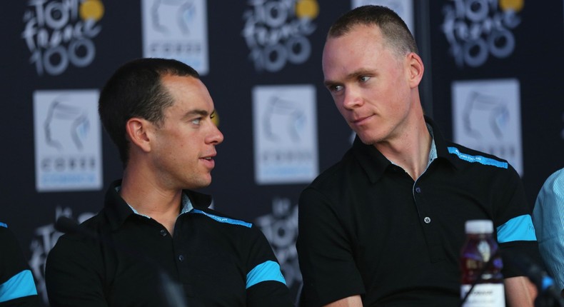 Richie Porte and Chris Froome were once the closest of teammates; now they're chief rivals.