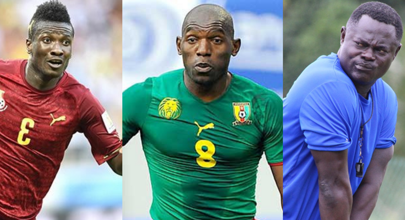 Asamoah Gyan, Geremi Sorele and Odartey Lamptey