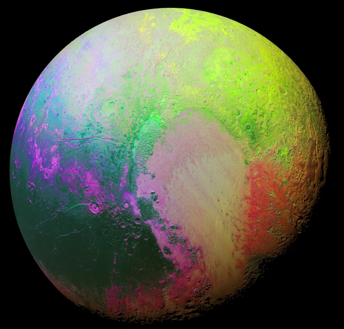 Psychodeliczne zdjęcie Plutona