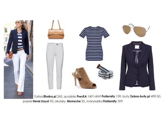 Zestawy ubrań w stylu marynarskim