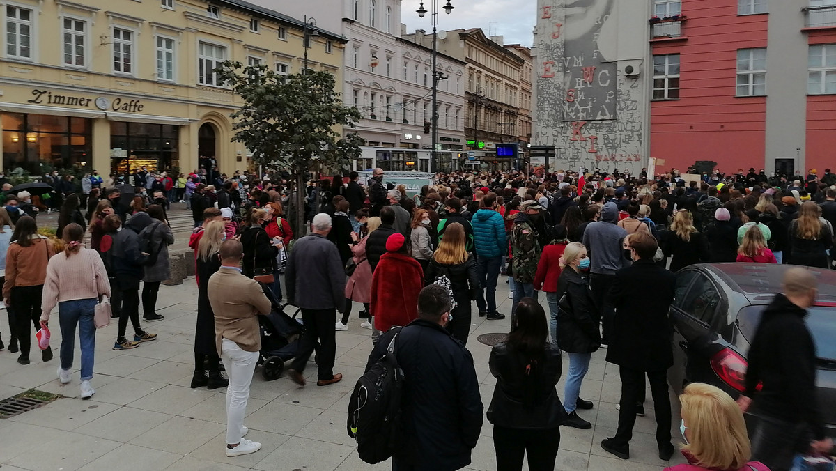Protest w obronie praw kobiet w Bydgoszczy