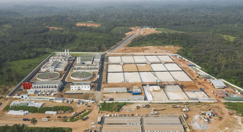 L'usine de production d'eau potable de la Mé/PFO Africa