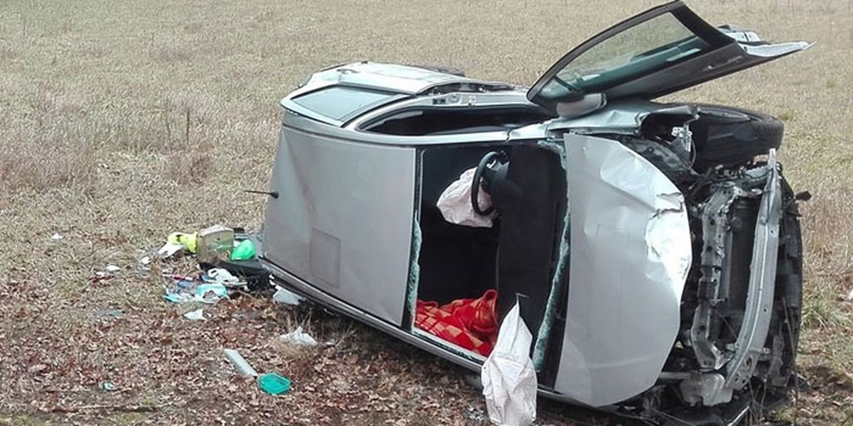 Wypadek na trasie Gęstowice-Radomicko w powiecie krośnieńskim (woj. lubuskie)