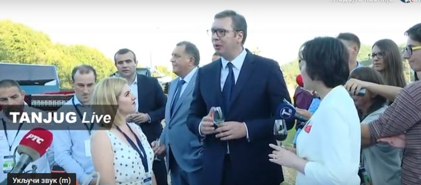 Vučić ispred tunela Brančić