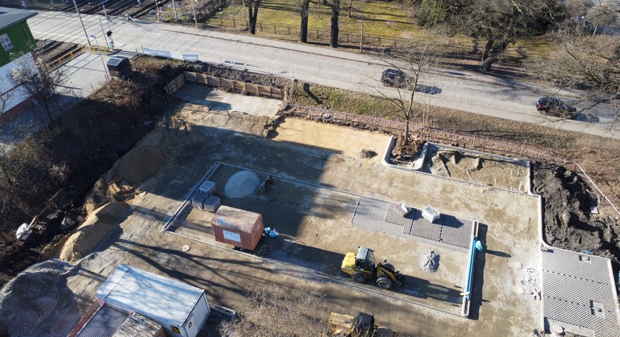 Leśnica - trwa budowa park and ride  