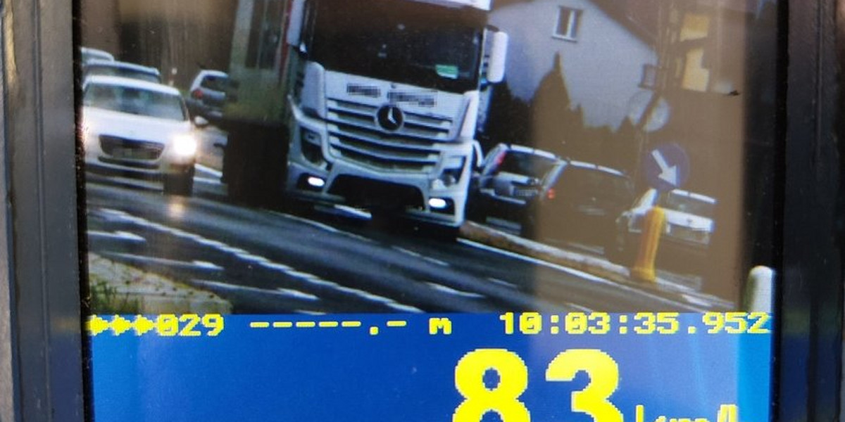 Szofer tej ciężarówki siał grozę na ulicach Jasła.