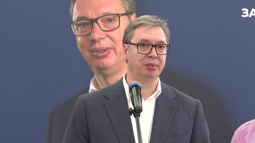 Aleksandar Vučić u selu Grljan
